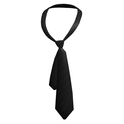 Y2K Loose Messy Tie Black
