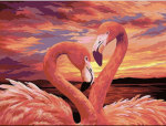 Flauschige Flamingos