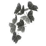 New Beginnings : Origami Butterflies (White)