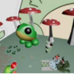 Frog and mushroom land