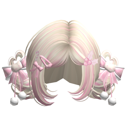 ♡ Christmas Buns w/ Bows (Pink Beige)