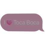 I <3 Toca Boca text bubble pink ⭐