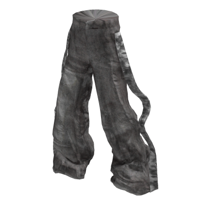 Gray Y3K Cyber Grunge Washed Baggy Pants [PBR]