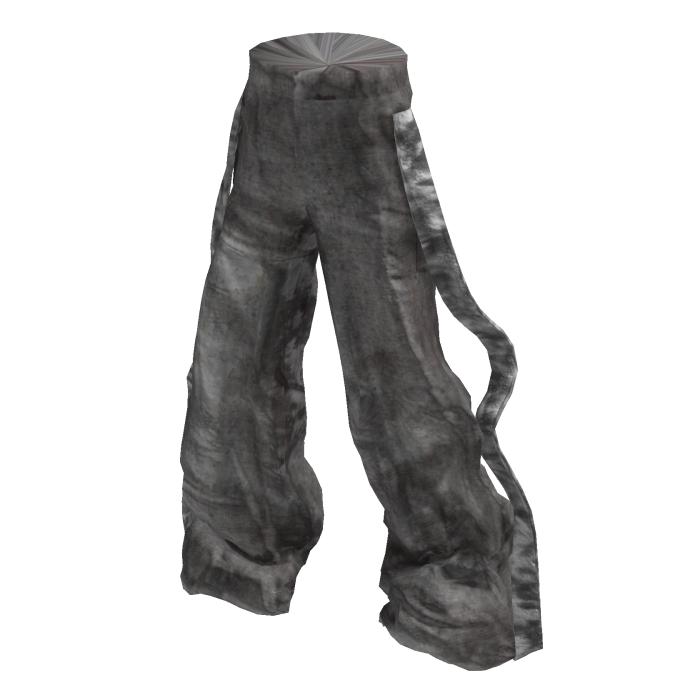 Gray Y3K Cyber Grunge Washed Baggy Pants [PBR]
