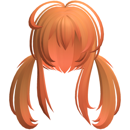 emo vampy moe messy ponytails orange