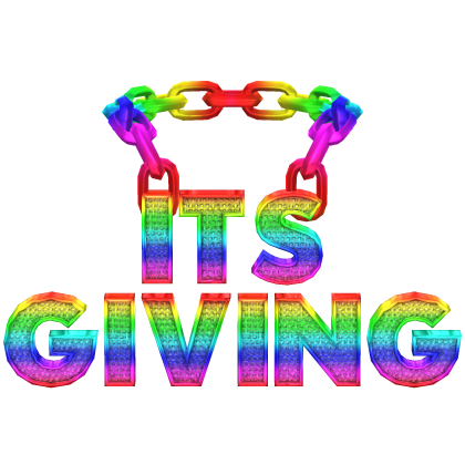 Rainbow Its Giving Chain Roblox item