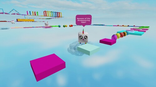[FREE pets] Easy Obby 🌈 Rainbows & Unicorns 🦄