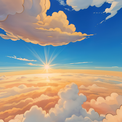 Anime Sunrise Sky
