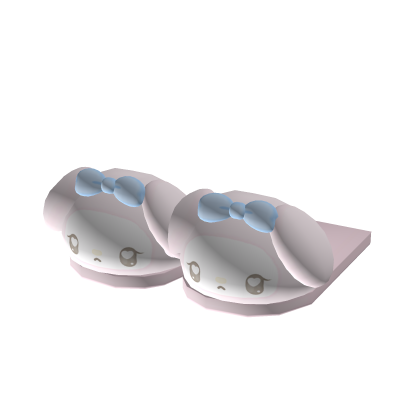 ♡ ꒱ cutesy my melody blue slippers ♡｡ﾟ
