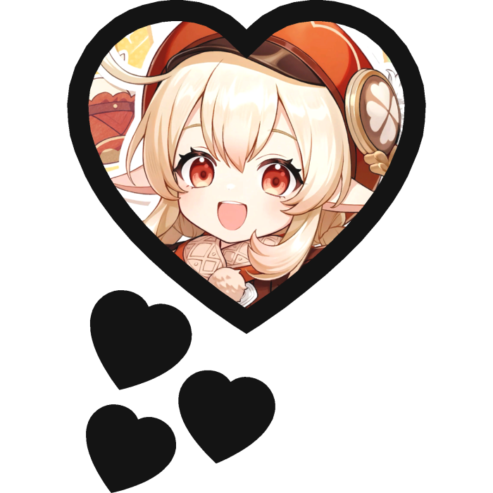 Klee Thinking Hearts Genshin Impact