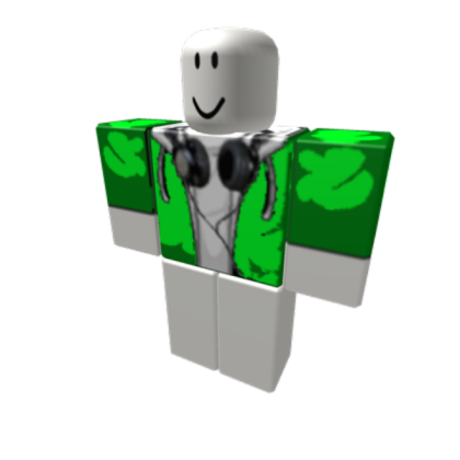 Green Hoodie With Headphones! (FREE) Roblox decal