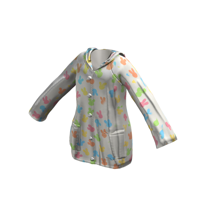 Rainbow Bunny Raincoat 
