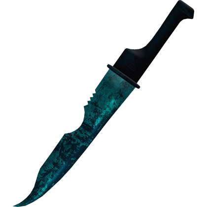 Turquoise Blue Horror Rusty Goth Great Sword Knife Roblox item