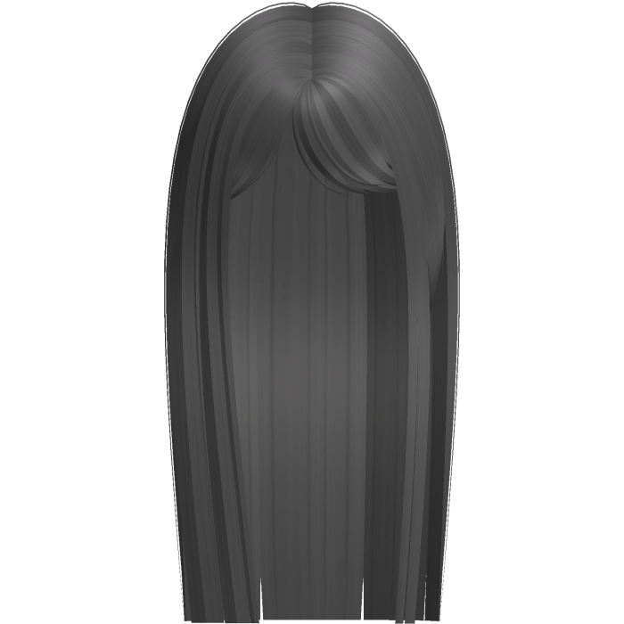 Sleek Popular Long Straight Hair (Grey)