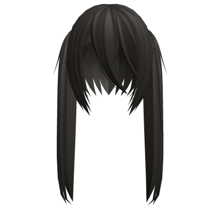 Cute Kawaii Long Moe Pigtails in Dark Brown
