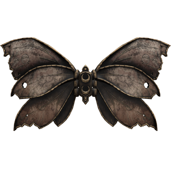Brown Gothic Butterfly Wings