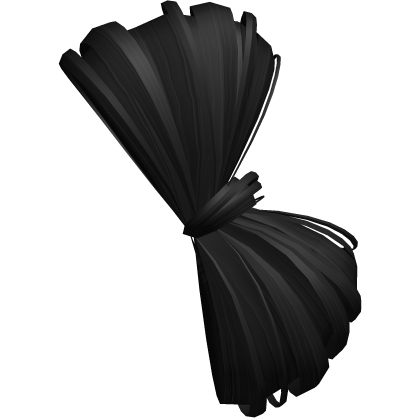 ♡ Cute Hair Side Bow Extension (Black) Roblox item