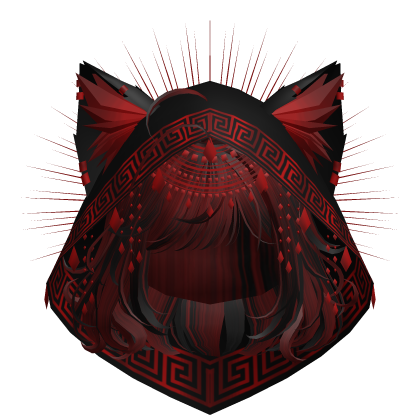 Egyptian Bob w/ Divine Red Black Hood