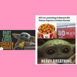 Baby YODA and chikn nuggies fan group