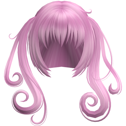 deviluke swirly pink anime pigtails Roblox item
