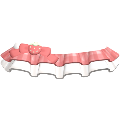 Summer ruffles strawberry skirt in red