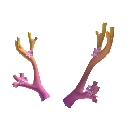 Gold Pink Sunset Candy Sakura Antlers (Addon) 