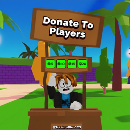 Donate to players 💸 official Roblox game thumbnail
