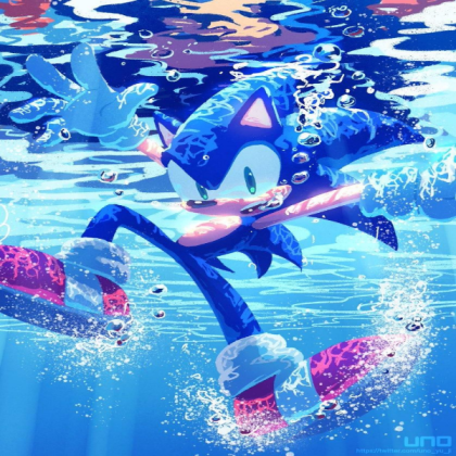 Sonic Drowning Art 00 Roblox decal