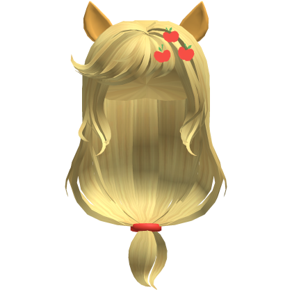 🍎 Applejack's Blonde Cowgirl Ponytail Mlp Hair Roblox item