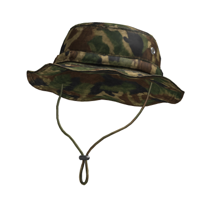 Washed Woodland Camo Boonie Hat