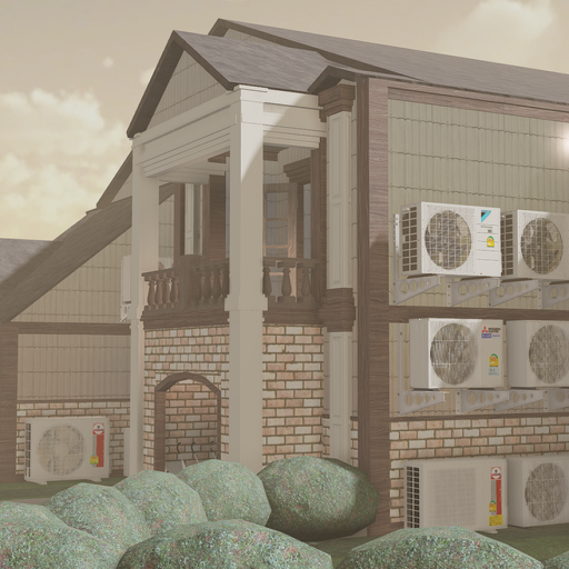 Modern House With Air conditioners V.2