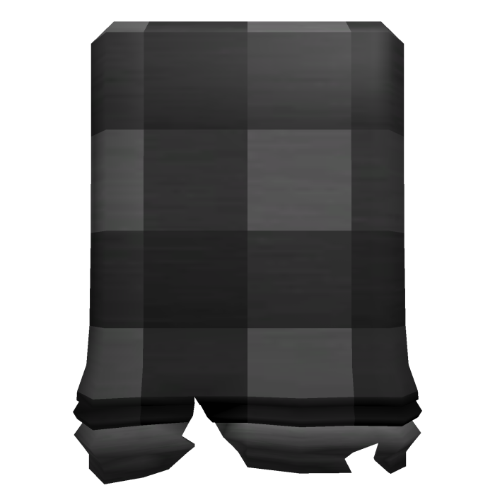 [L] Black Torn Flannel Sleeve