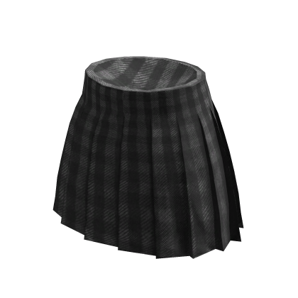 Black Plaid Pleated Skirt thumbnail