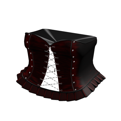 Emo Gothic Laced Up Corset Dress in Red