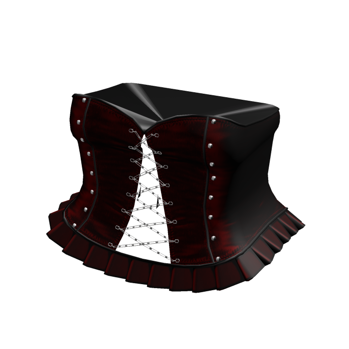 Emo Gothic Laced Up Corset Dress in Red