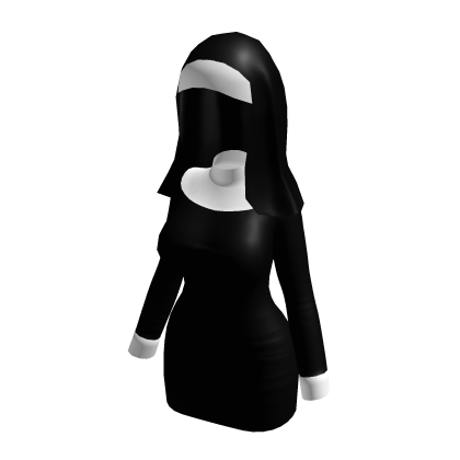 Classic Black Nun Costume Dress
