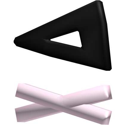୨୧ cute pink & black hair clip Roblox item