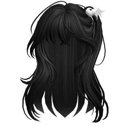 Black Anime Hairstyle Girl w/ Side Ponytail Roblox item