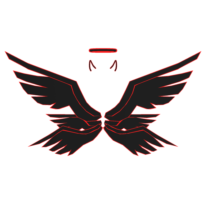 Demon Devil Wings Halo Seraphim