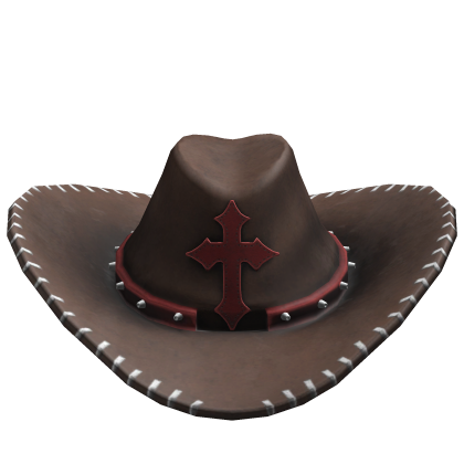 Emo Brown Cowboy Hat Roblox item