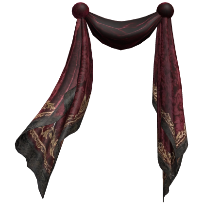 Burgundy Draped Scarf