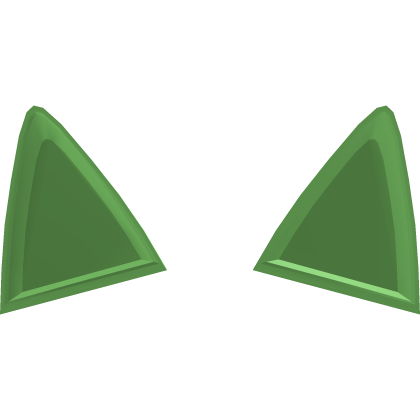 ♡ cute kitty ears recolor in green Roblox item