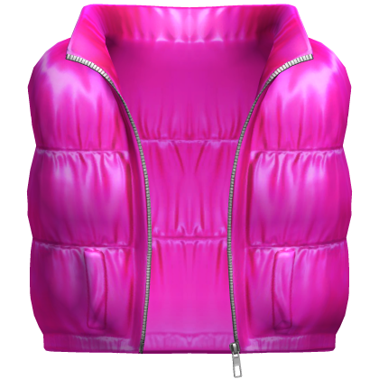 Pink Shiny Puffer Vest [BOY]