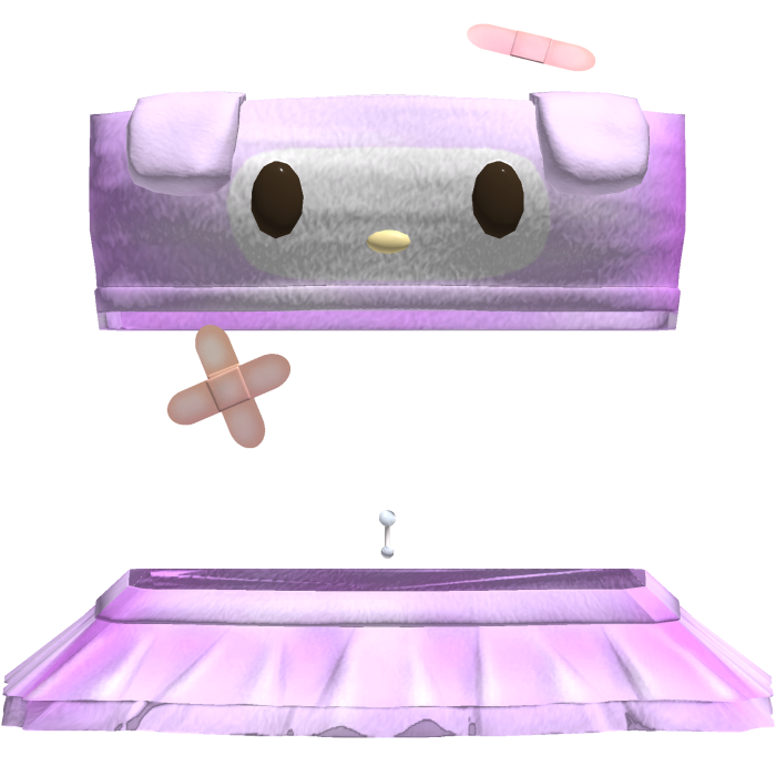 y2k purple kawaii plush set