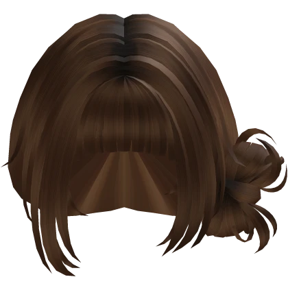 Side Bun Brown Female Hair Roblox item thumbnail