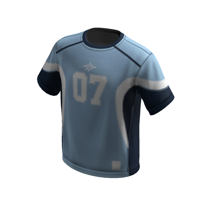 Y2K Streetwear 07 Soccer Jersey (Blue)