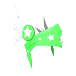 Emerald Starry Winged Helmet