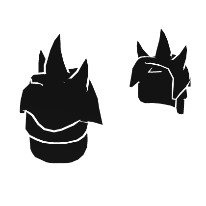 Cartoony White Void Pauldrons
