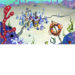 The bikini bottom.