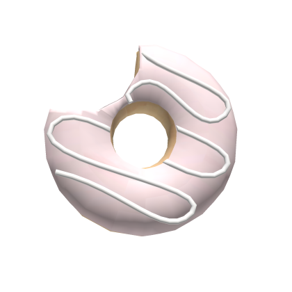 cute yummy strawberry vanilla donut snack 